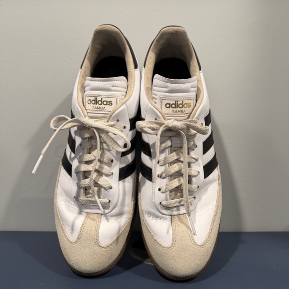 adidas Samba Spikeless Golf Shoes JH6149 Men's 10.5 White Gum Sole - Picture 6 of 6